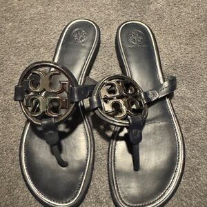 Tory Burch Blue Sandals Stylish Comfort